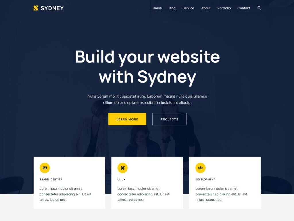 WordPress theme Sydney