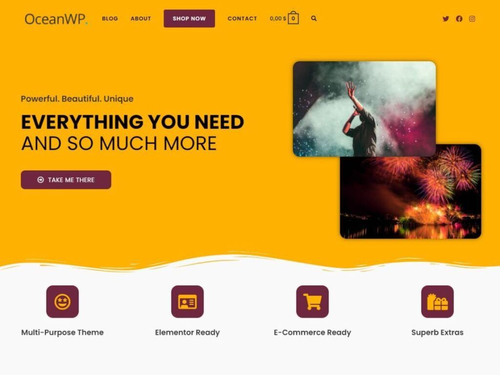 Free WordPress theme OceanWP