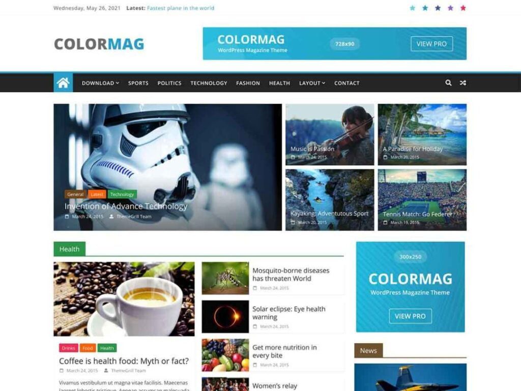 Free WordPress Theme ColorMag