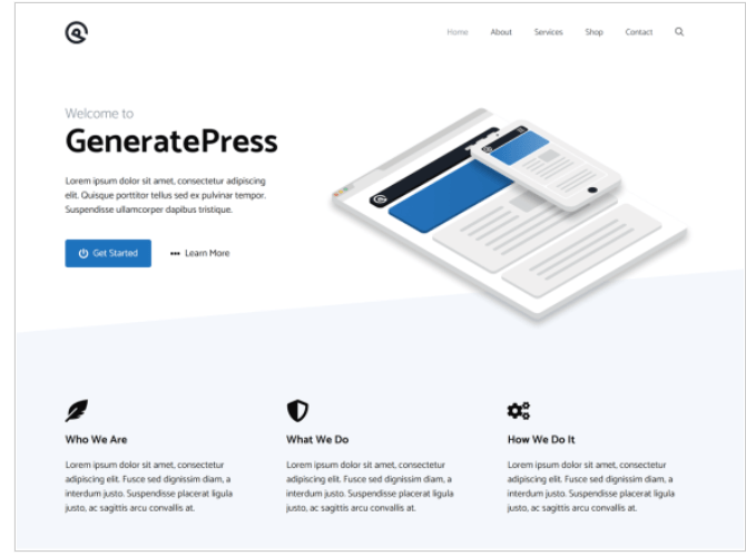 Free WordPress Theme GeneratePress