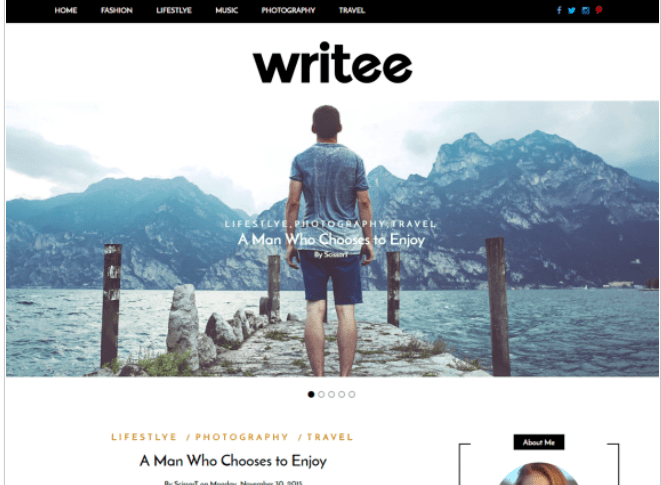 free WordPress Theme writee